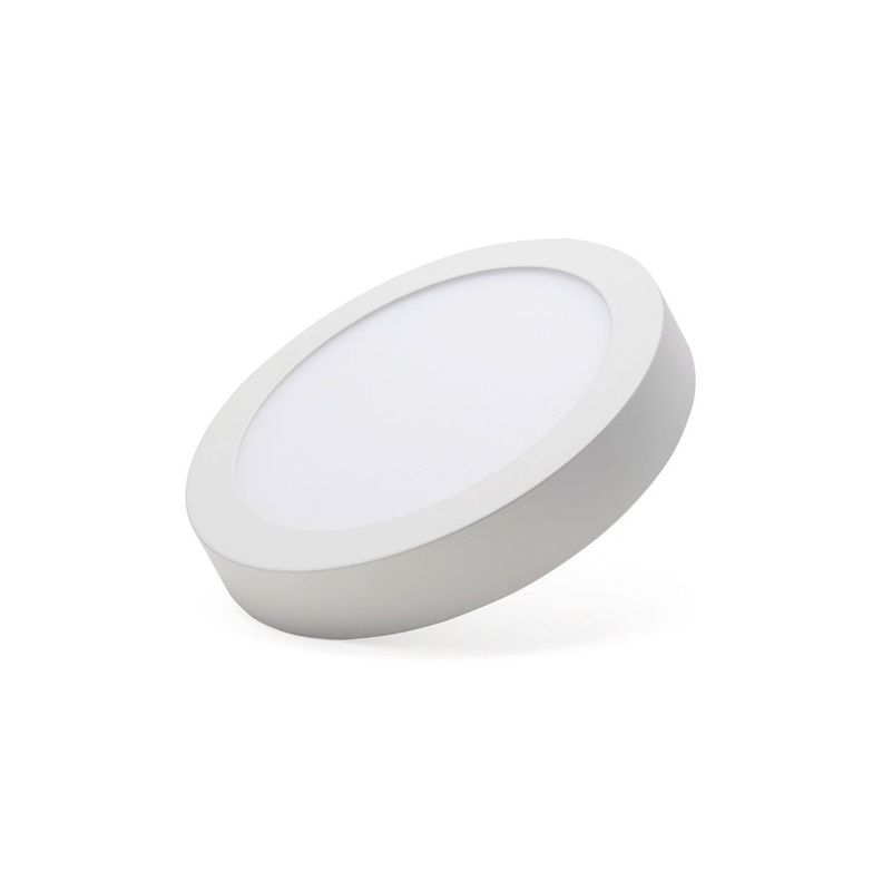 Pack 10 Panel Redondo LED ECO Sobrepuesto Blanco 6W Frío-3