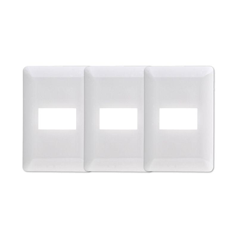 Pack 3 Placa Simple Con Soporte Blanco-0