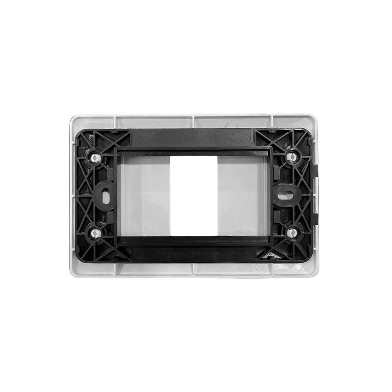Pack 3 Placa Simple Con Soporte Blanco-3