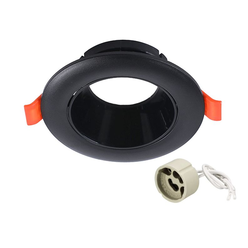 Foco Spot Porta GU-10 "LED Track Light" 9 cm - Negro-0