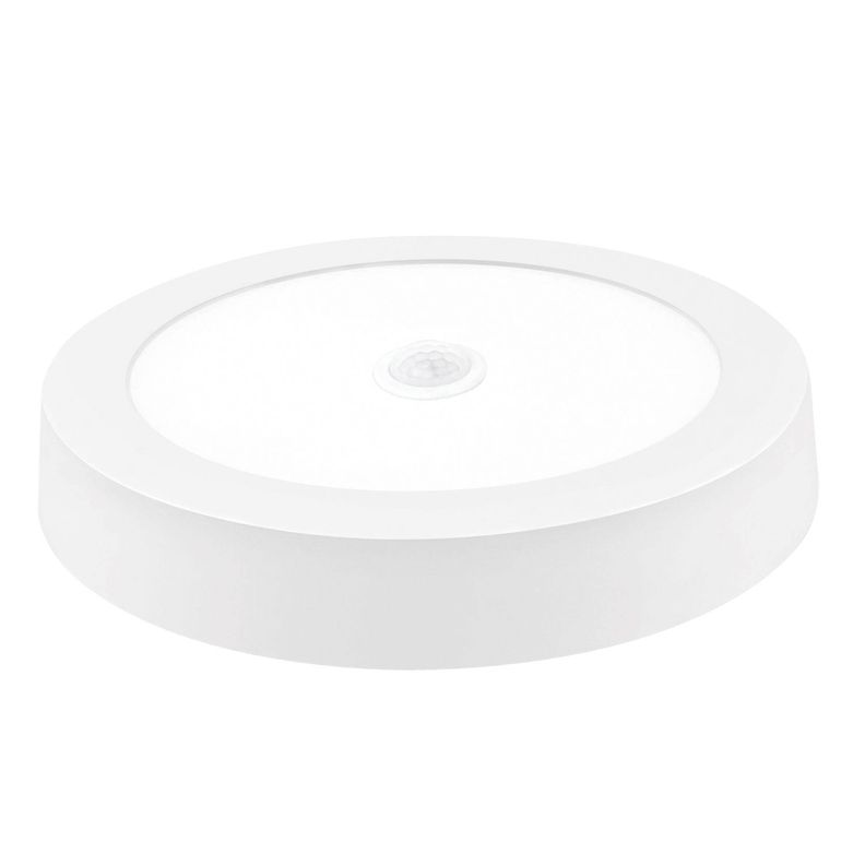 Panel Redondo LED ECO Sobrepuesto Blanco Con Sensor 18W Frío-0