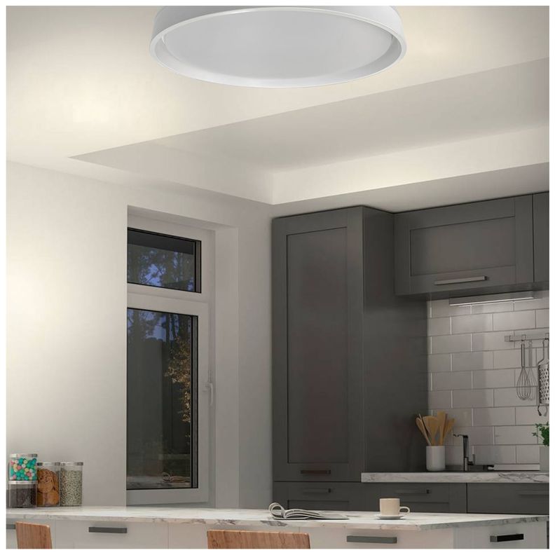 Lámpara LED C/Control 3 Colores 48w Borde Blanco Taurus I-4