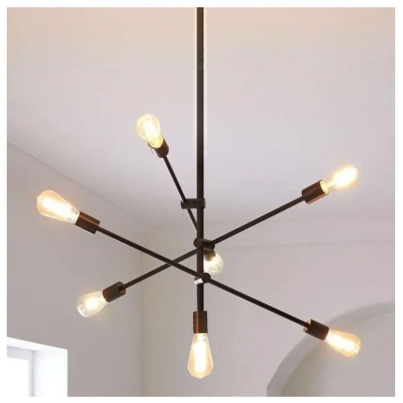 Lámpara Colgante 7xE-27 Diseño Orbit Incluye Ampolleta Cálida-1