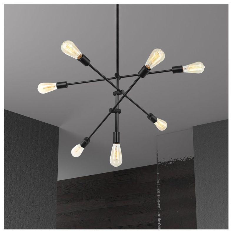 Lámpara Colgante 7xE-27 Diseño Orbit Incluye Ampolleta Cálida-2