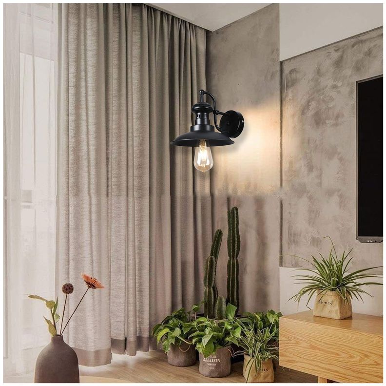 Apliqué de Pared Estilo Loft E-27 Incluye Ampolleta-4