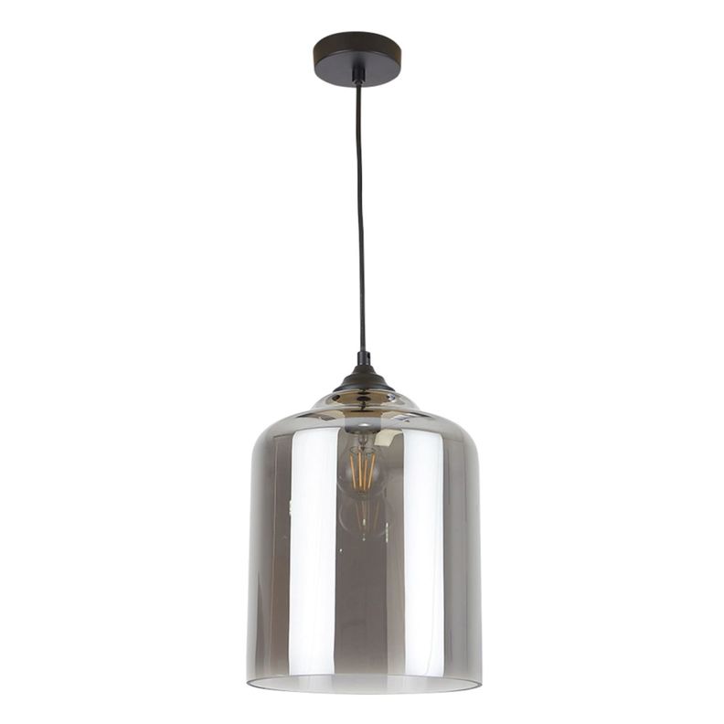 Lámpara Vidrio E27 Glass Grey VI Ampolleta Calida-1