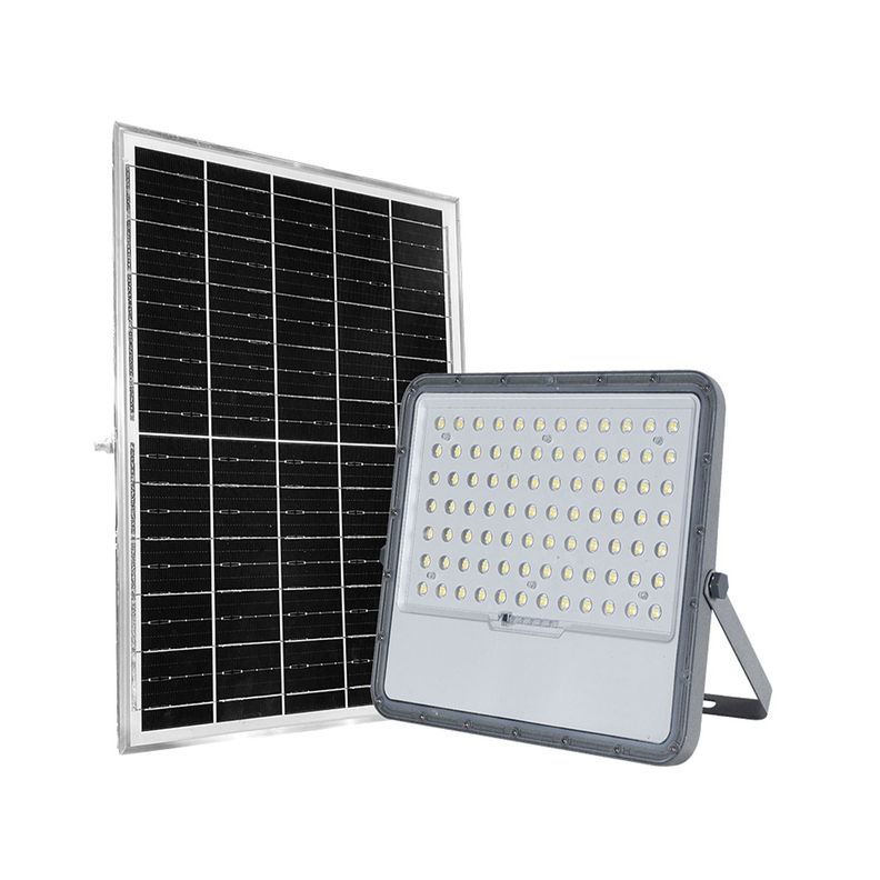 Proyector LED Solar 1400 Lm Luz Fría Control Remoto-0