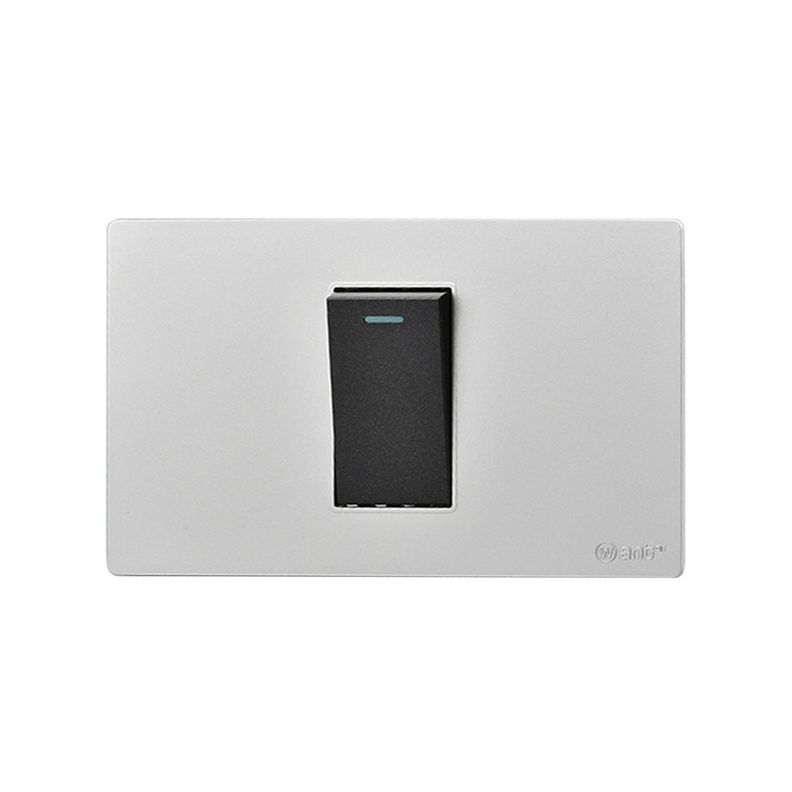 Pack 5 Interruptores Simple Metálico 9/12 16A - Gris/ Negro-3