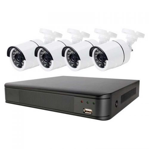 Kit Sistema de Seguridad 4 Cámaras 2 MP  1080P FHD + Disco Duro 1 Terabyte Instalado en DVR    -1