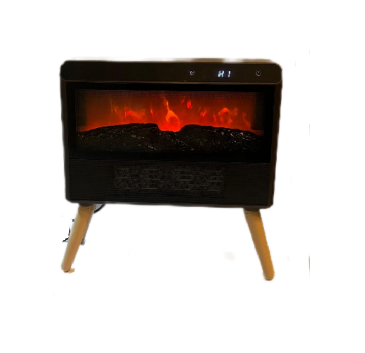Chimenea Eléctrica Vintage Control Remoto Efecto 3D-0