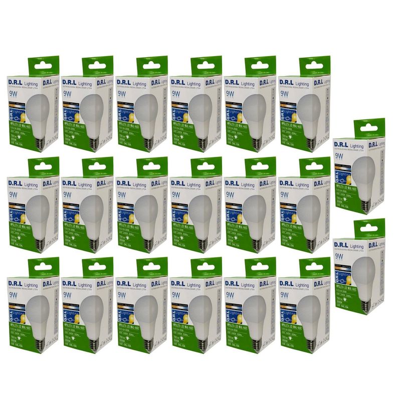 Pack 20 Ampolleta Led Drl 9w 750lm Cálida O Blanca Fría Sec