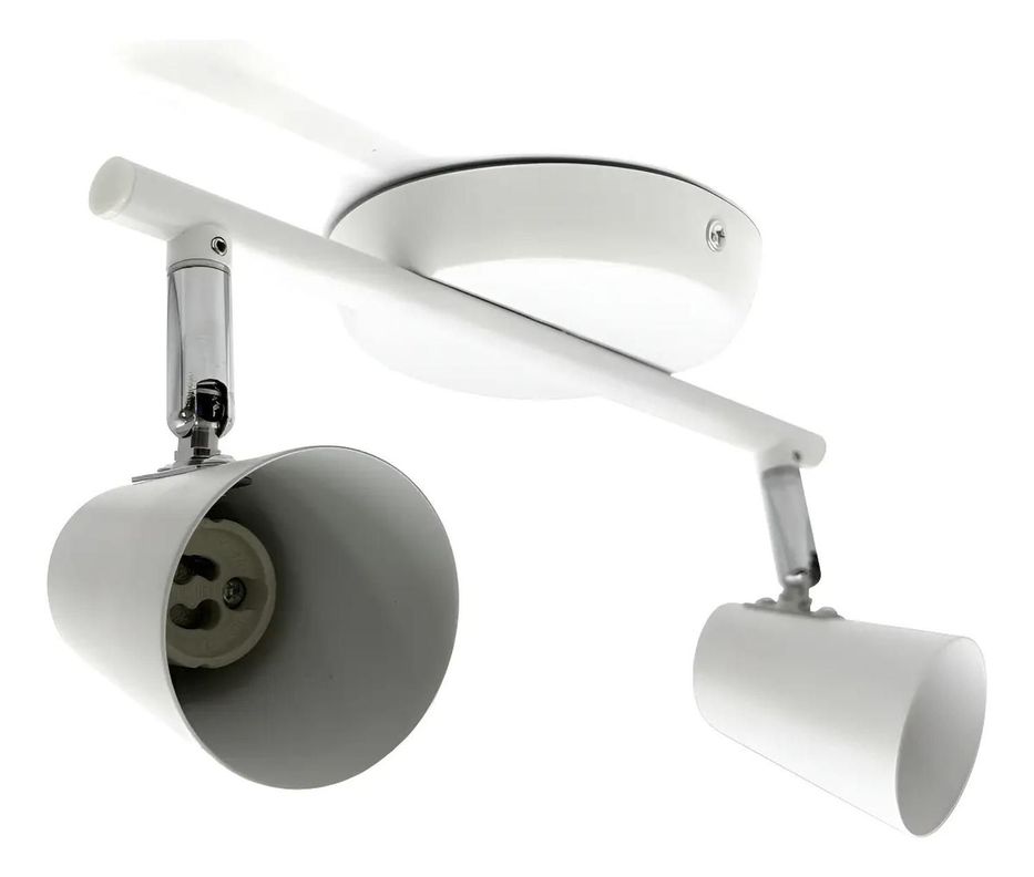 Foco Aplique Doble Led Cielo Blanco Metal (sin Gu10) Blanco
