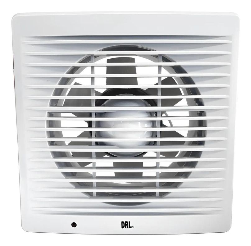 Extractor De Aire 6 Pulgadas Drl Cuadrado Bano Cocina Sec Blanco