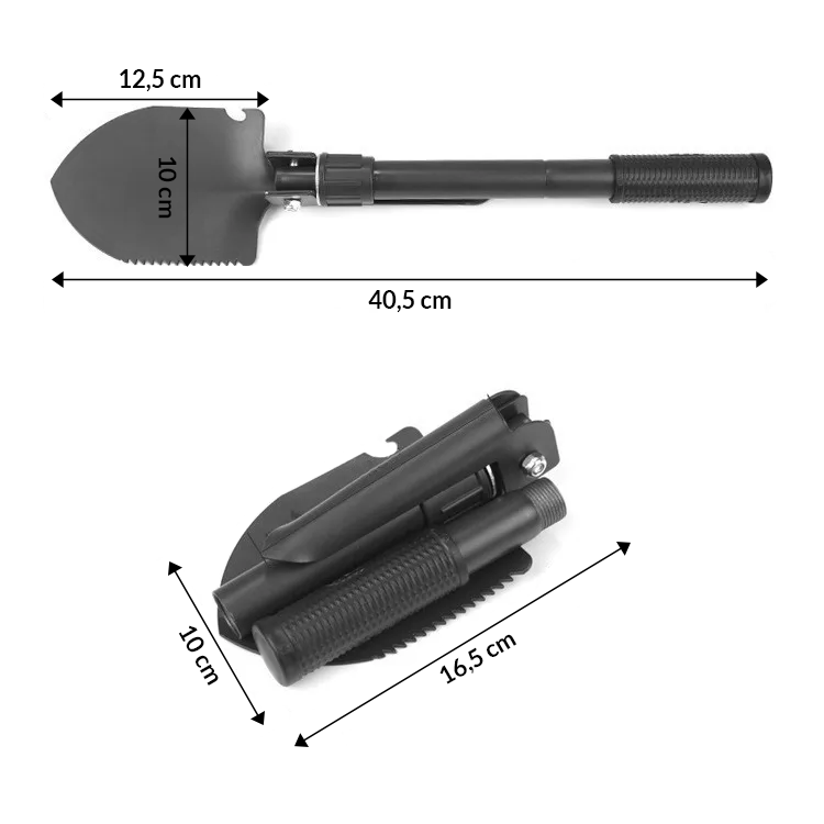 Pala Plegable Tactica Multifuncional para Camping Portatil-1