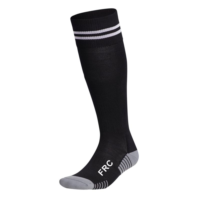 Medias De Futbol Deportivas Negro Con Líneas Frc Adulto-0