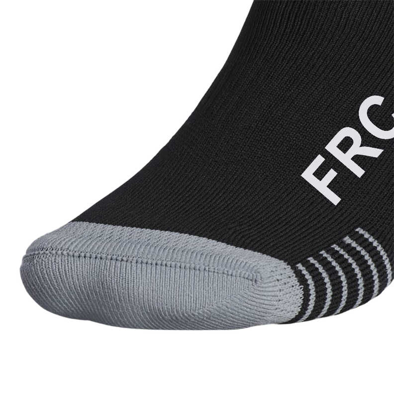 Medias De Futbol Deportivas Negro Con Líneas Frc Adulto-2