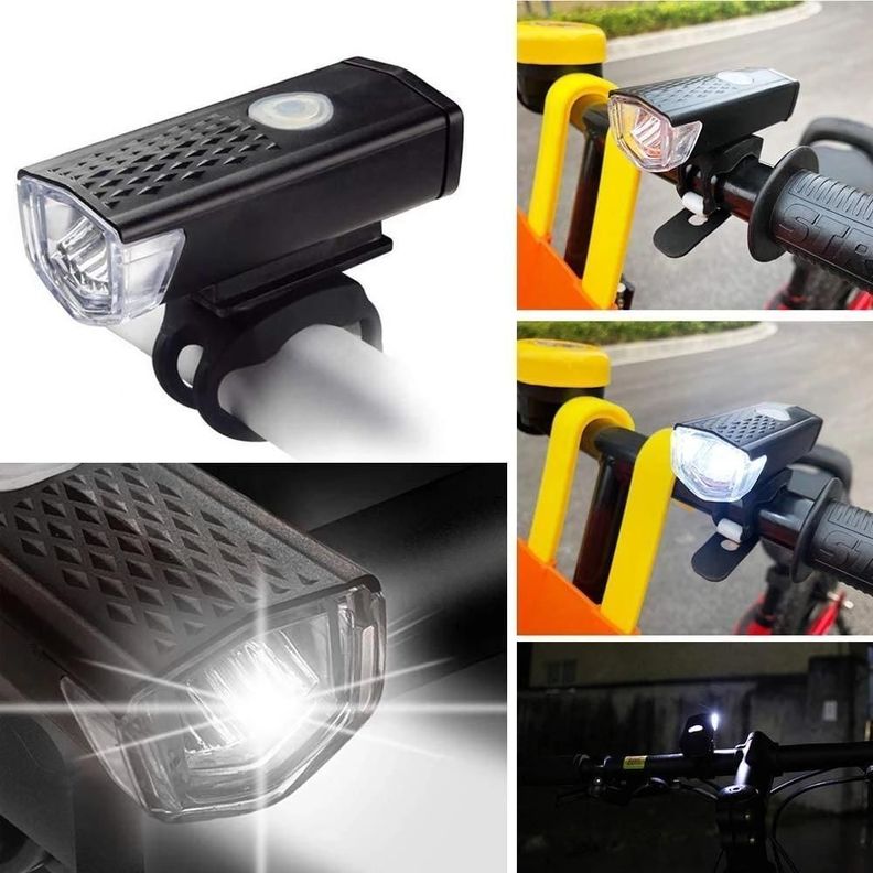 Luz Led Delantera Para Bicicleta Blanca-28