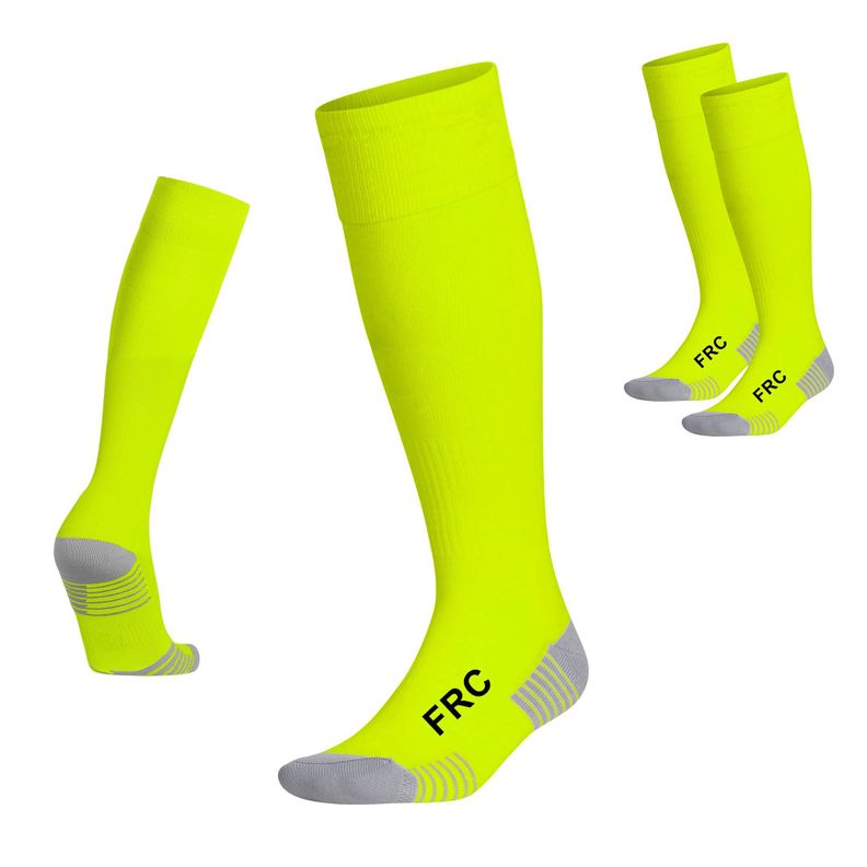Medias Futbol Deportivas FRC Infantil Verde Fluor-1