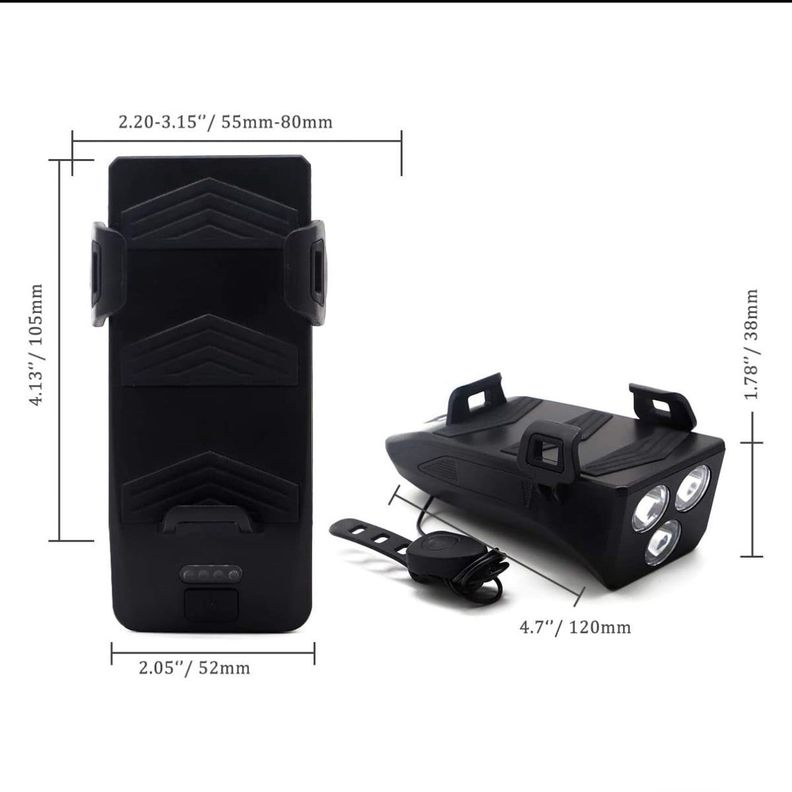 Luz Bicicleta Frontal 4 En 1 -3
