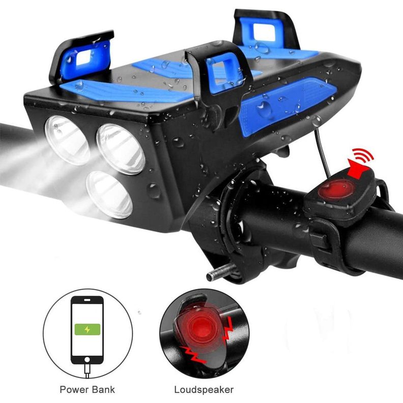 Luz Bicicleta Frontal 4 En 1 -2