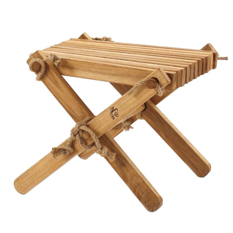 Mesa Plegable Madera de Roble Aceitado-0