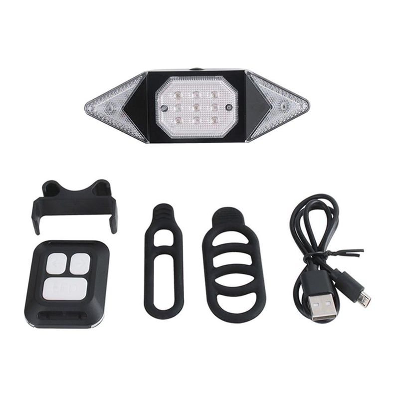 Luz Trasera Para Bicicleta Con Direccionales-3