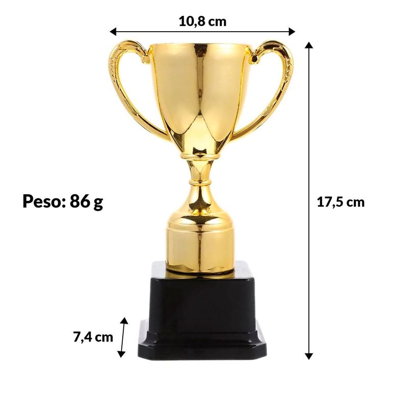 Copa Trofeo Deportivo Plástico/Resina 17,5 cm-3