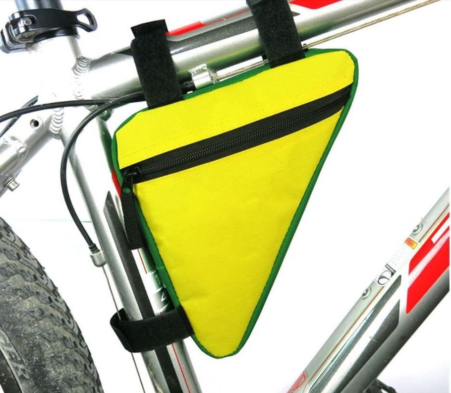 Bolso Triangulo para Bicicleta Amarillo-1