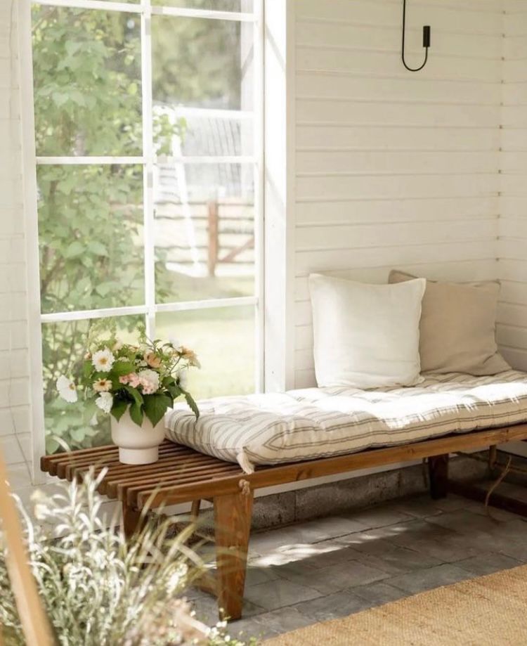 Banca Finlandesa 1.90 m Madera de Fresno Castaño Aceitado / Uso interior y exterior-1