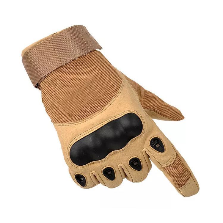 Guantes Tácticos Largos Nudillos Reforzados Beige-0