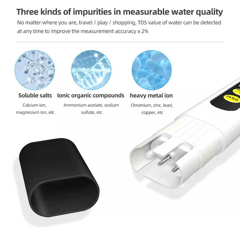 Medidor digital de PH Pureza del agua TDS Meter-6