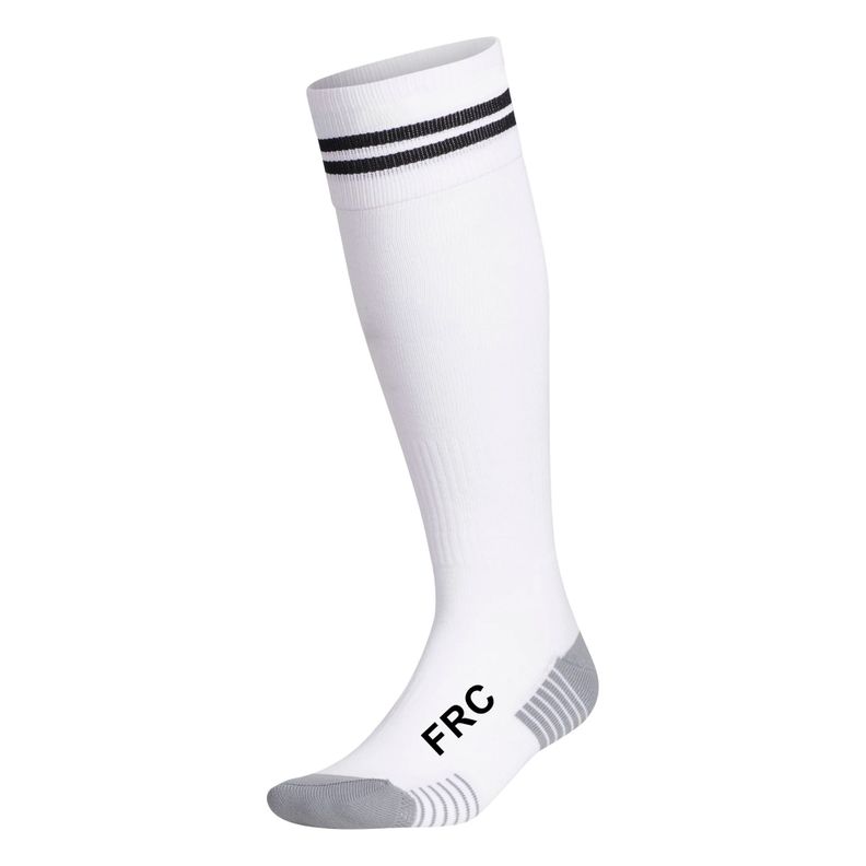 Medias De Futbol Deportivas Blanco Con Líneas Negro Frc Infantil-0