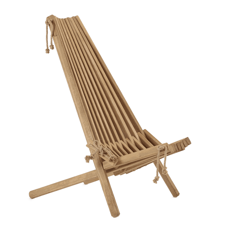 Silla Finlandesa madera Roble Europeo Aceitado / Silla, Reposera Terraza-0
