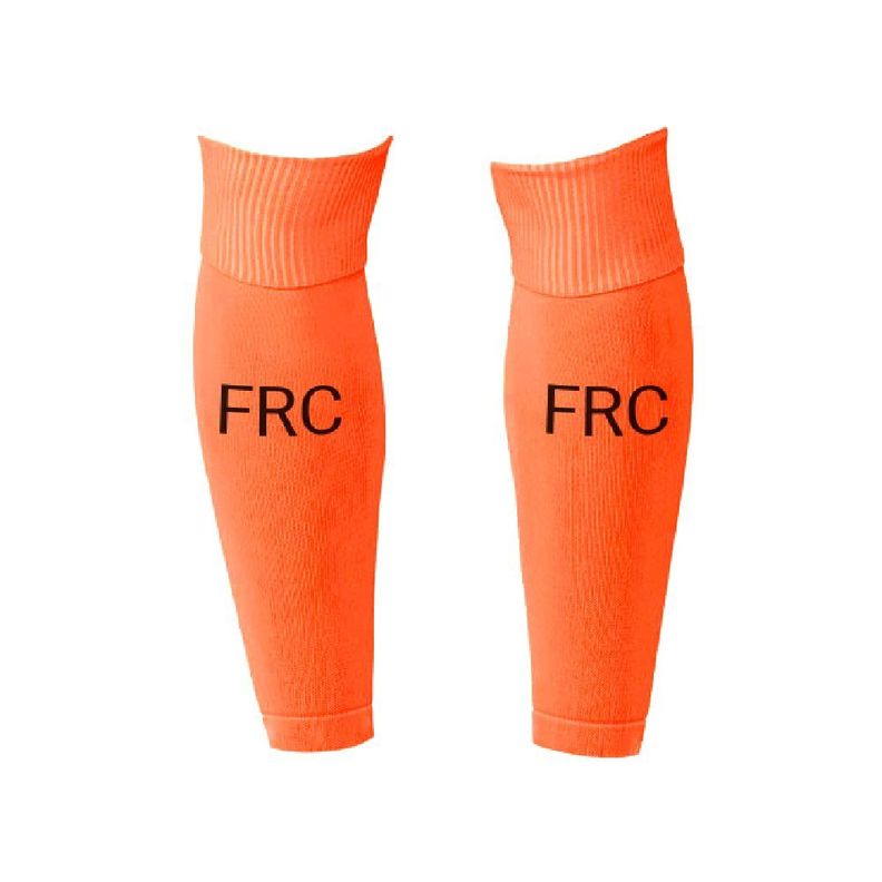 Medias De Futbol FRC Sin Pie Naranjo Fluor-0