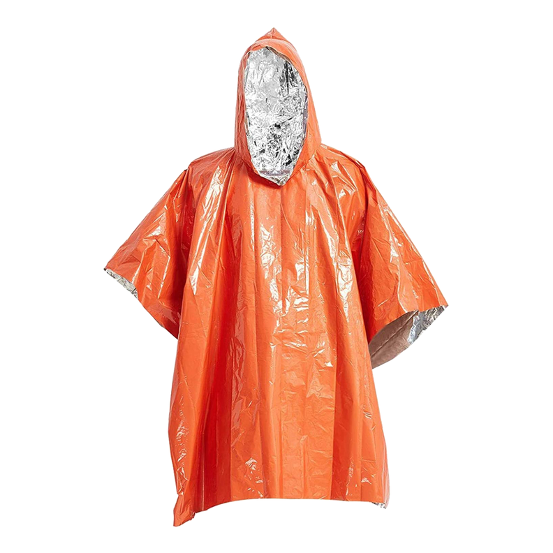 Poncho Cubre Lluvia de Emergencia Aislante PVC -0