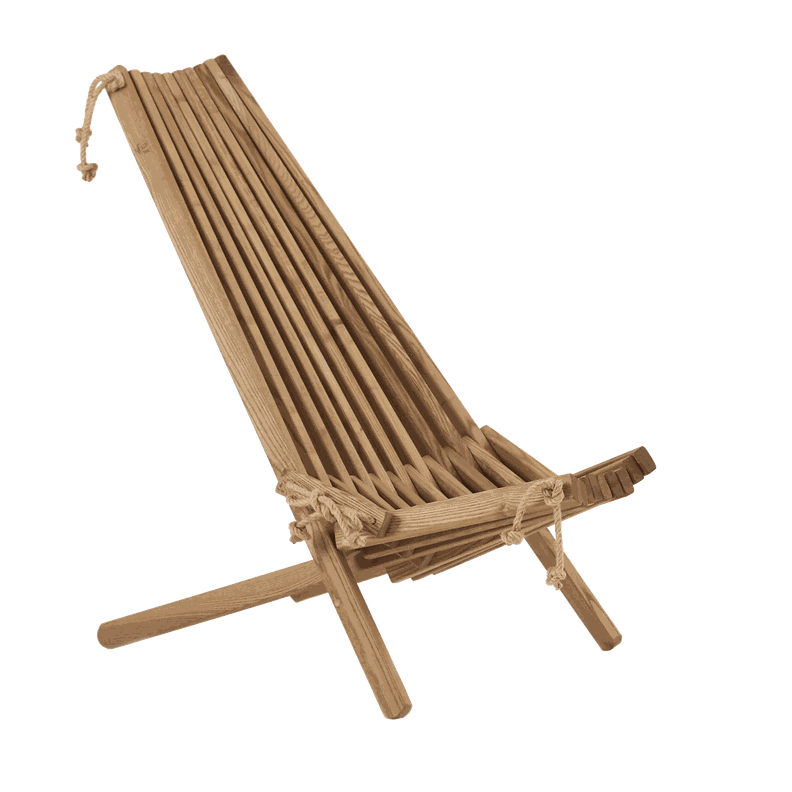 Silla Finlandesa Fresno Castaño Aceitado / Silla, Reposera Terraza-0