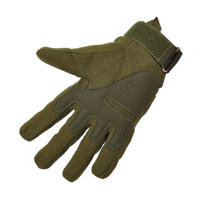Guantes Tácticos Largos Nudillos Reforzados Verde-1