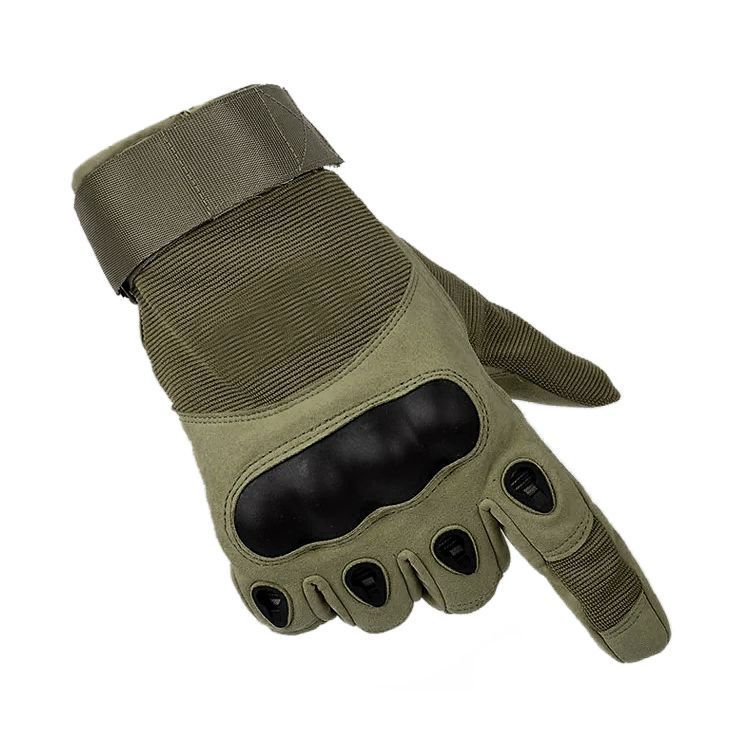Guantes Tácticos Largos Nudillos Reforzados Verde-0