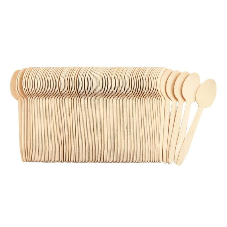100 Cucharas Cubiertos Ecólogicos-0