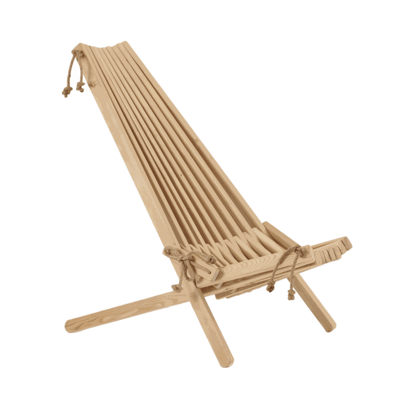 Silla Finlandesa Alerce Europeo Natural / Silla, Reposera Terraza-0