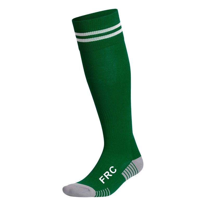 Medias De Futbol Deportivas Verde Con Líneas Frc Infantil-0