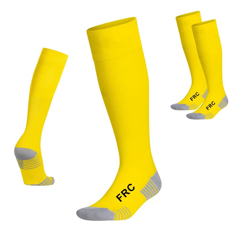 Medias De Futbol Deportivas FRC Juvenil Amarillo-1