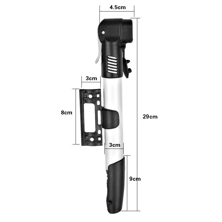 Mini Bombin Inflador Para Bicicleta Y Balon Dorado-1
