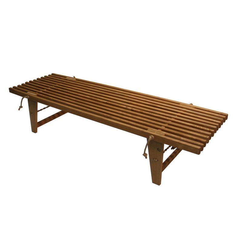 Banca Finlandesa 1.90 m Madera Abedul Castaño Claro Aceitado / Uso interior y exterior-0
