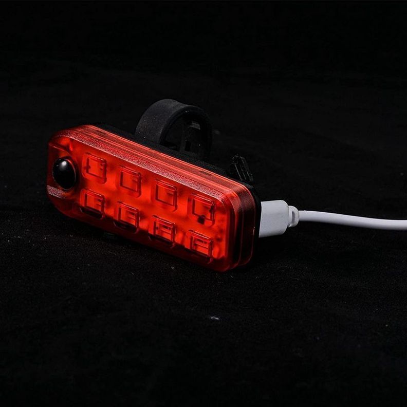Luz Trasera Bicicleta 8 LED Rojo-9
