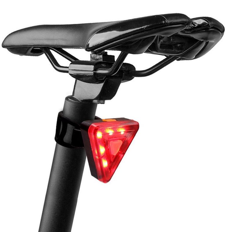Luz Trasera Triangular Para Bicicleta-1