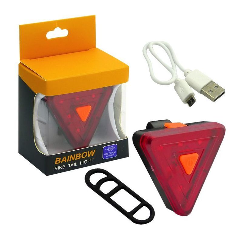 Luz Trasera Triangular Para Bicicleta-4