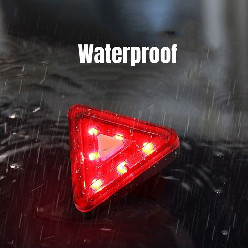 Luz Trasera Triangular Para Bicicleta-6