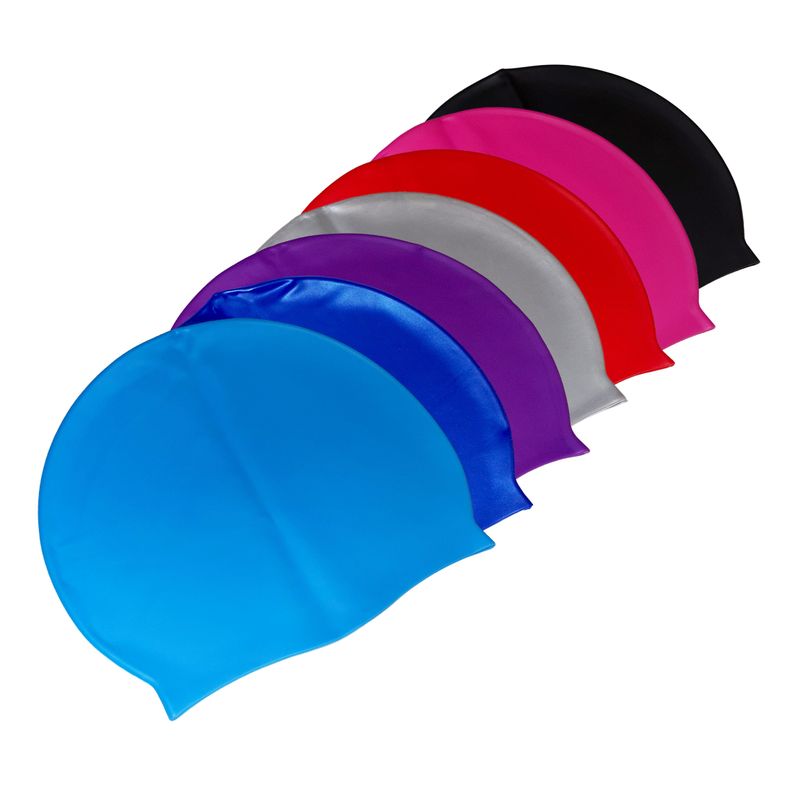 Gorra de Natación Silicona Celeste-2