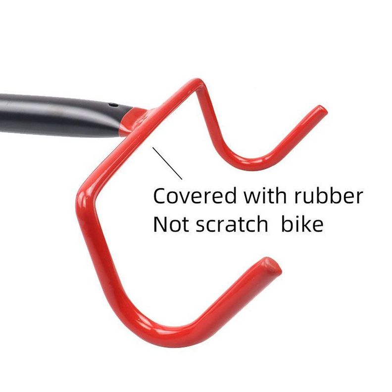 Gancho Para Colgar Bicicleta Rojo-2
